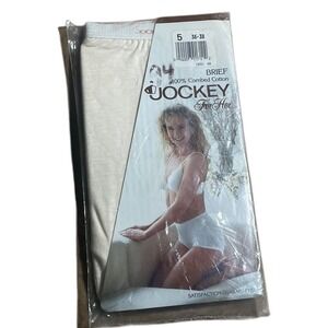 VinJockey For Her Briefs Panties 100% Combed Cotton Size 5(36_38) Beige